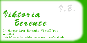 viktoria berente business card